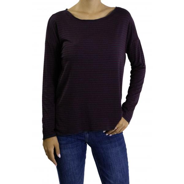 maglia a righe con manica lunga